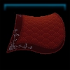 Gleaming Glamour red saddle pad