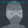 Gleaming Glamour black masquerade mask