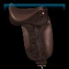 Gleaming Glamour black dressage saddle