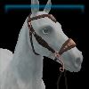 Gleaming Glamour black hackamore