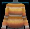 Autumn Leaves striped sweater in orange tones