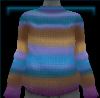 Autumn Leaves striped sweater in blue tones