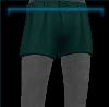 Emerald Goth shorts
