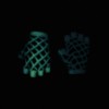 Emerald Goth mesh gloves