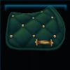 Emerald Goth saddle pad