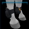 Emerald Goth open front boots