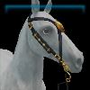 Emerald Goth medallion bridle