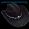 Western Goth cowboy hat