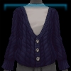 Cloudy Winter Sky dark blue cardigan