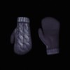 Cloudy Winter Sky dark grey gloves