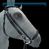 Cloudy Winter Sky drop noseband bridle