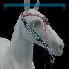 Blushing Emo medallion bridle