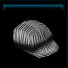 Zebra striped flat cap