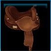 Rugged suede Western saddle