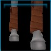 Rugged suede leg wraps