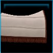 Rugged suede saddle pad