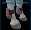 World Class grey open front boots