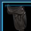 Blackberry dressage saddle
