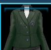 Green All In Equestrian competition jacket
