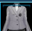Gray All In Equestrian competition jacket