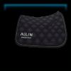 Black All In Equestrian saddle pad with green