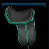 Turquoise bottomed saddle