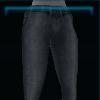 Black slim-fit jeans
