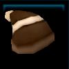 Brown knitted hat