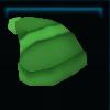 Green knitted hat