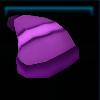 Purple knitted hat