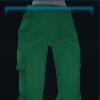 Green rain pants