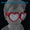 Swishy heart sunglasses