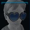 Luxurious heart sunglasses