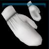 Cloud white mittens