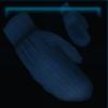 Deep blue mittens