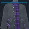 Purple checked sweater