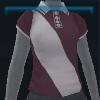 Red and white polo shirt
