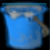 Empty bucket for cement