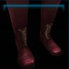 Dark red arena boots