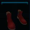 Red ankle boots