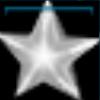A silvery Christmas star