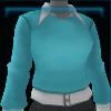 Turquoise cardigan