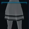 Black skirt with stripes