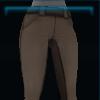 Brown riding pants with knee socks