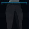 Black riding pants with knee socks