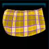 Yellow checkered saddle pad