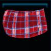 Red checkered saddle pad