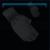 Black fingerless gloves