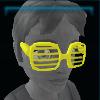 Striped yellow sunglasses