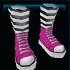 Pink basket shoes
